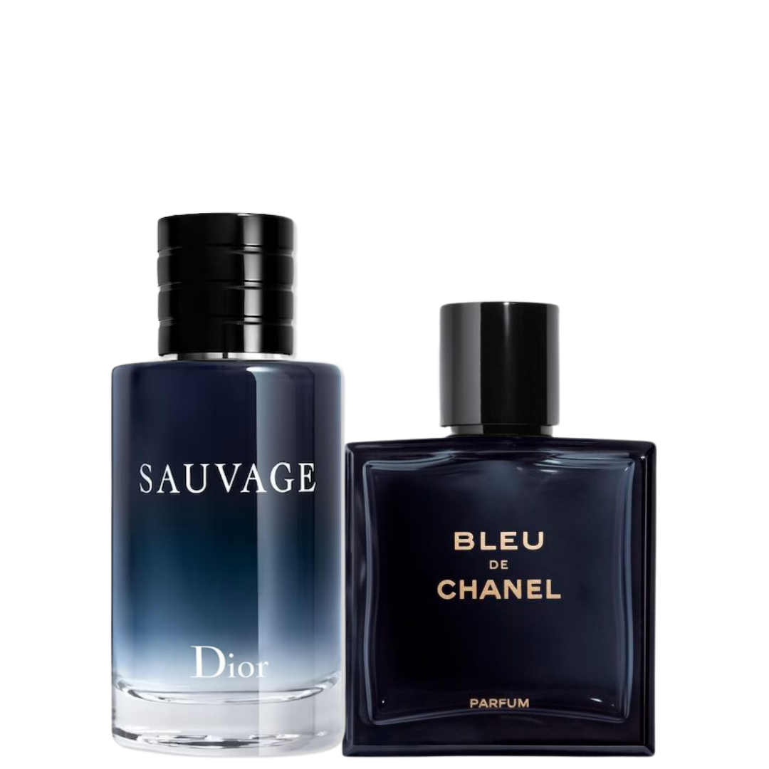 2 Parfums Sauvage Dior Bleu de Chanel Eau de Parfum