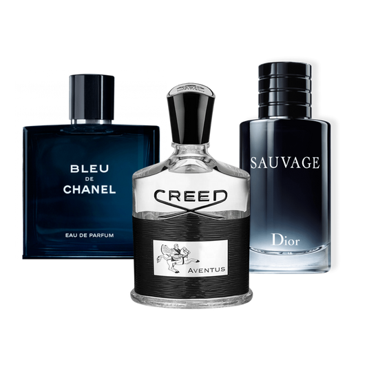 3 Perfumes Creed Aventus, Bleu de Chanel, Dior SAUVAGE (Eau Parfum)