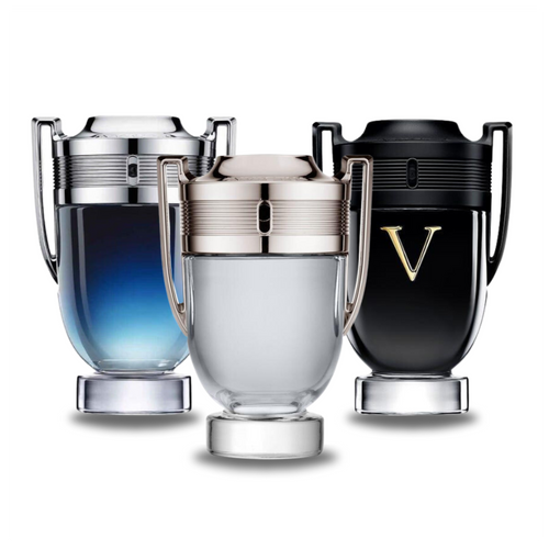 3 parfymer Paco Rabanne INVICTUS LEGEND, Paco Rabanne INVICTUS och Paco Rabanne INVICTUS VICTORY 100ml (Eau de Parfum)