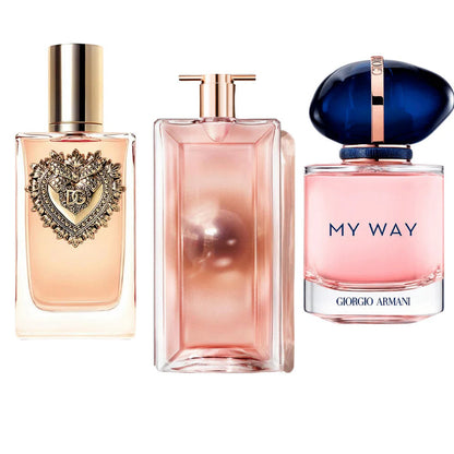 3 Perfumes Dolce Gabbana Devotion, My Way Giorgio Armani, Lâncome Idôle (Eau Parfum)